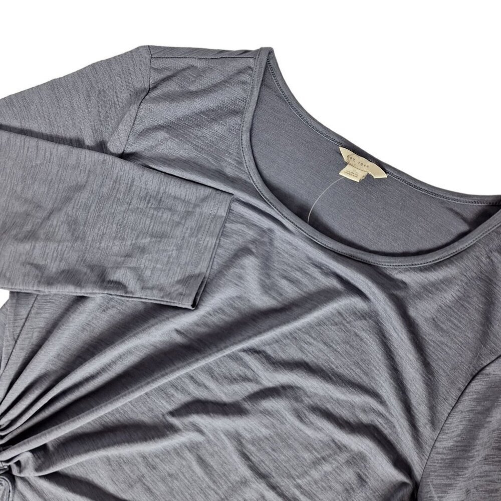 C Est 1946 Gray Long Sleeve Blouse Women's Small